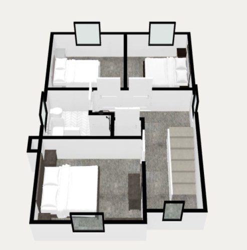 The Primrose 3D First Floor Plan